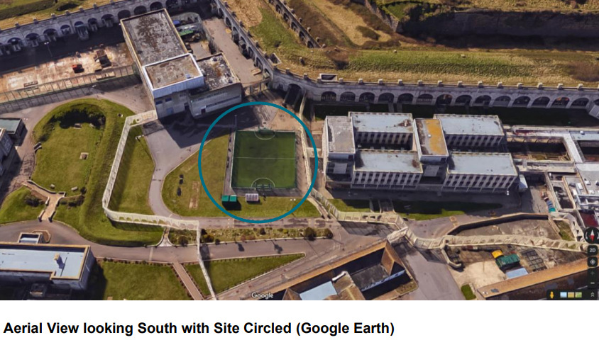 Extra Cells Agreed For HMP The Verne On Portland   Verne Prison Expansion Site Looking South   Google Earth 